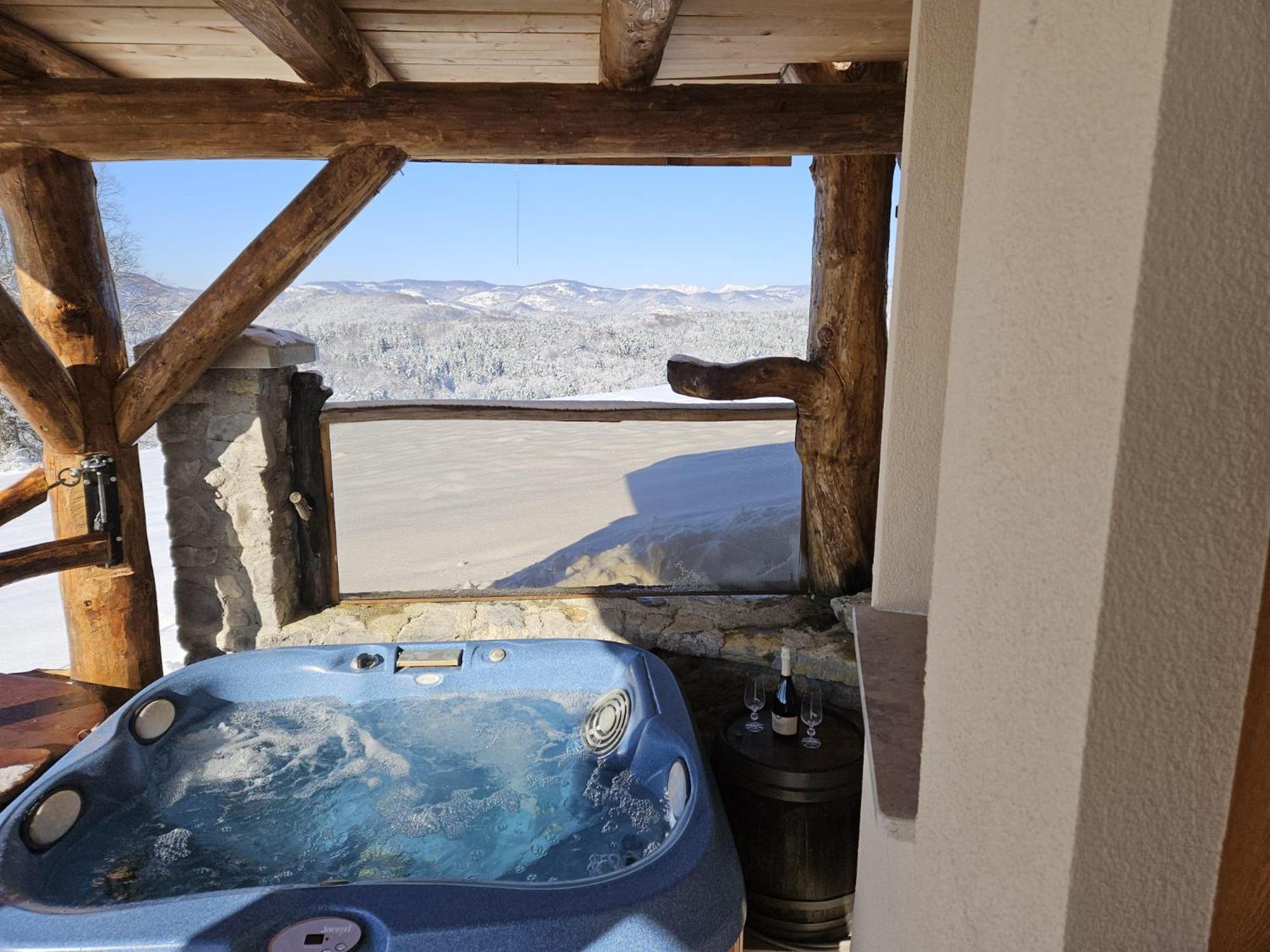 Zerko Holiday Home - Vineyard Chalet With Sauna And Jacuzzi Free Mirna Dış mekan fotoğraf