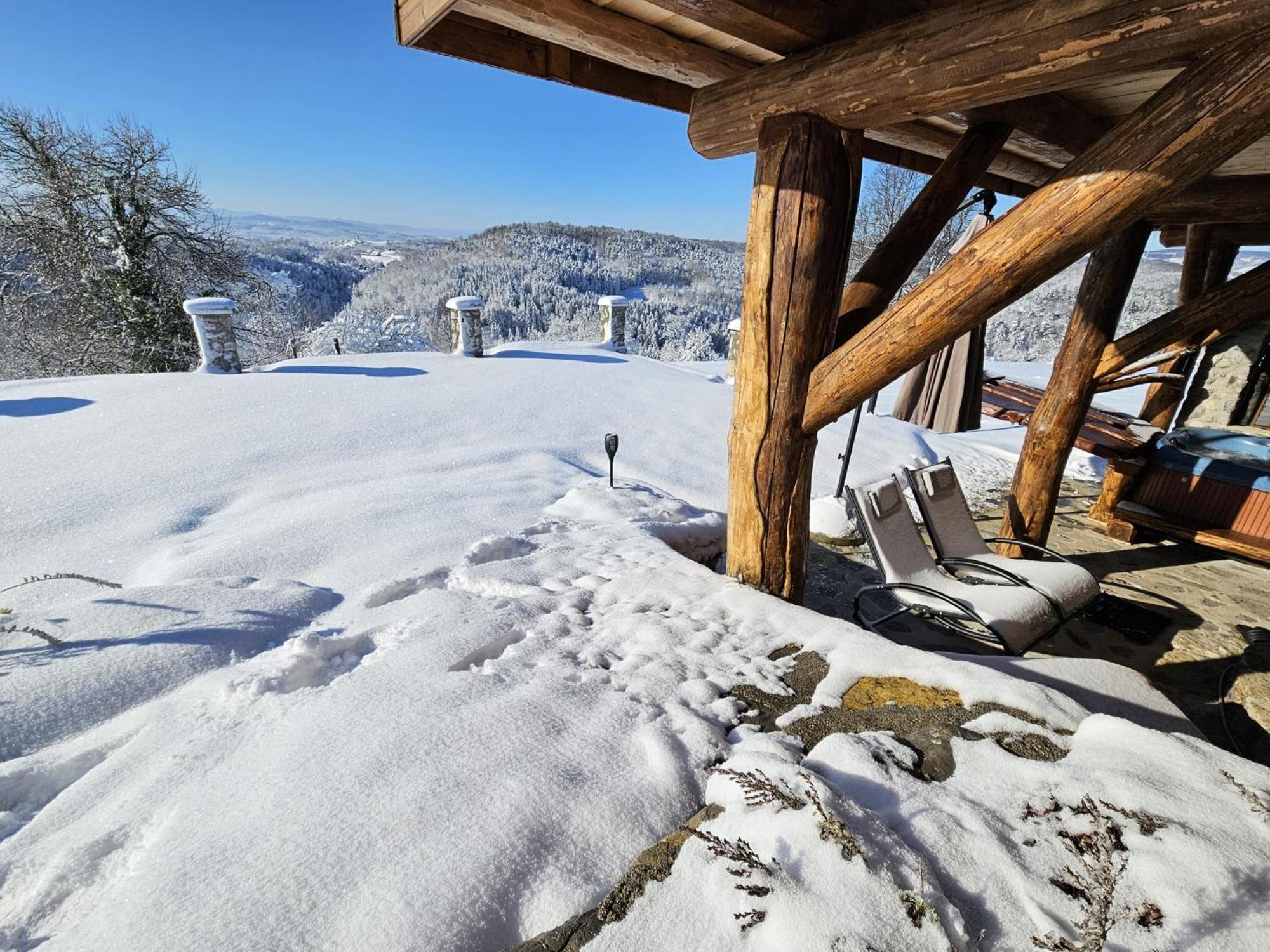 Zerko Holiday Home - Vineyard Chalet With Sauna And Jacuzzi Free Mirna Dış mekan fotoğraf